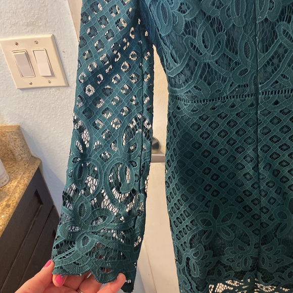 Cupcakes & Cashmere Spence Dress-Forrest Green Size 8 - Picture 5 of 11